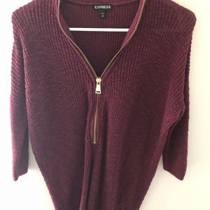 Express Zip Up Sweater